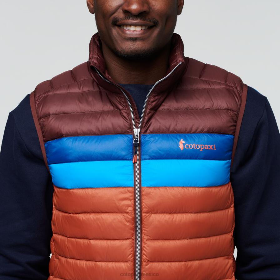 ropa castaña/especia hombres T2L0H127 Cotopaxi chaleco de plumas fuego
