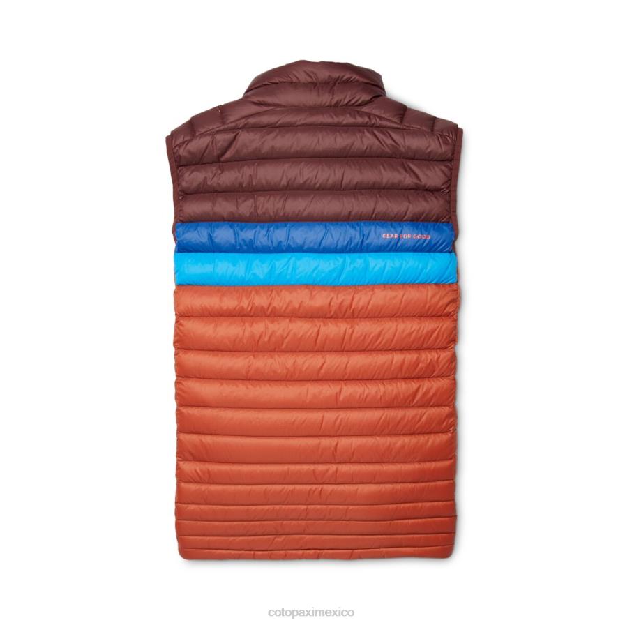 ropa castaña/especia hombres T2L0H127 Cotopaxi chaleco de plumas fuego