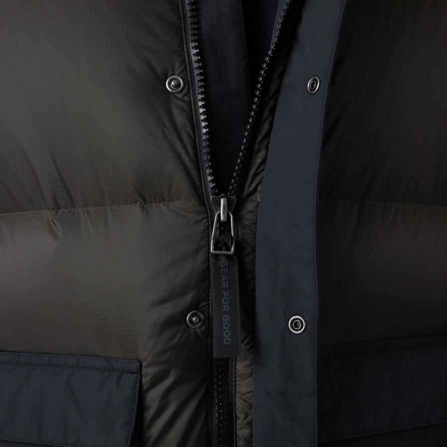 ropa hierro/negro hombres T2L0H134 Cotopaxi chaleco de plumas solazo