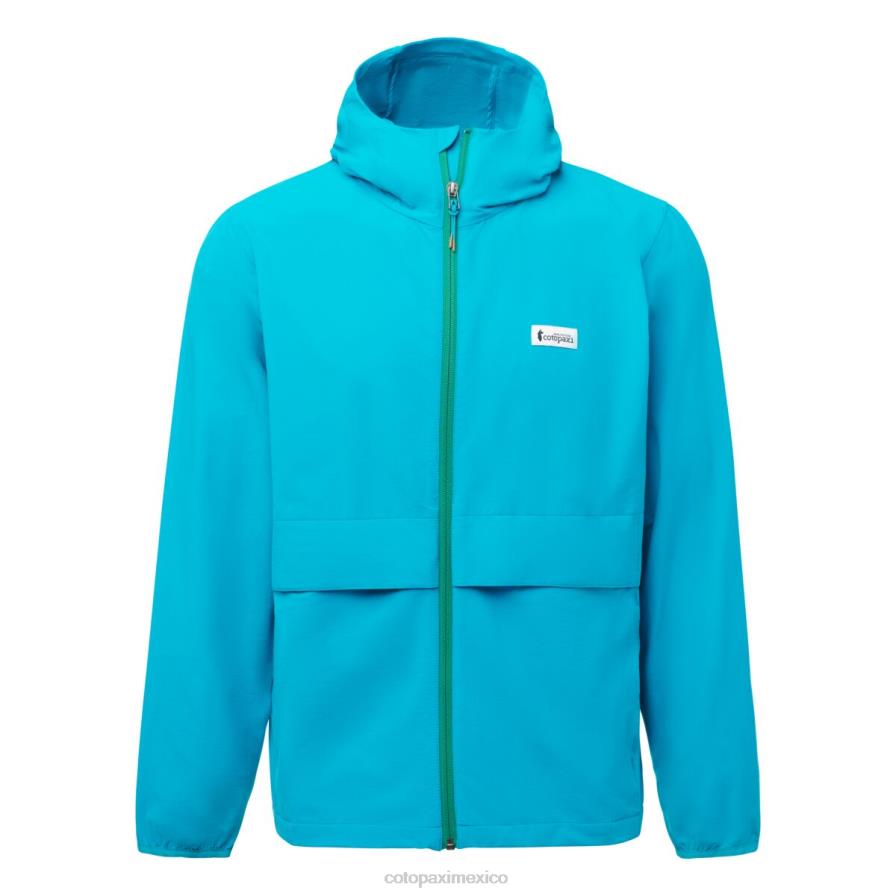 ropa azul mineral hombres T2L0H101 Cotopaxi chaqueta de viaje viento