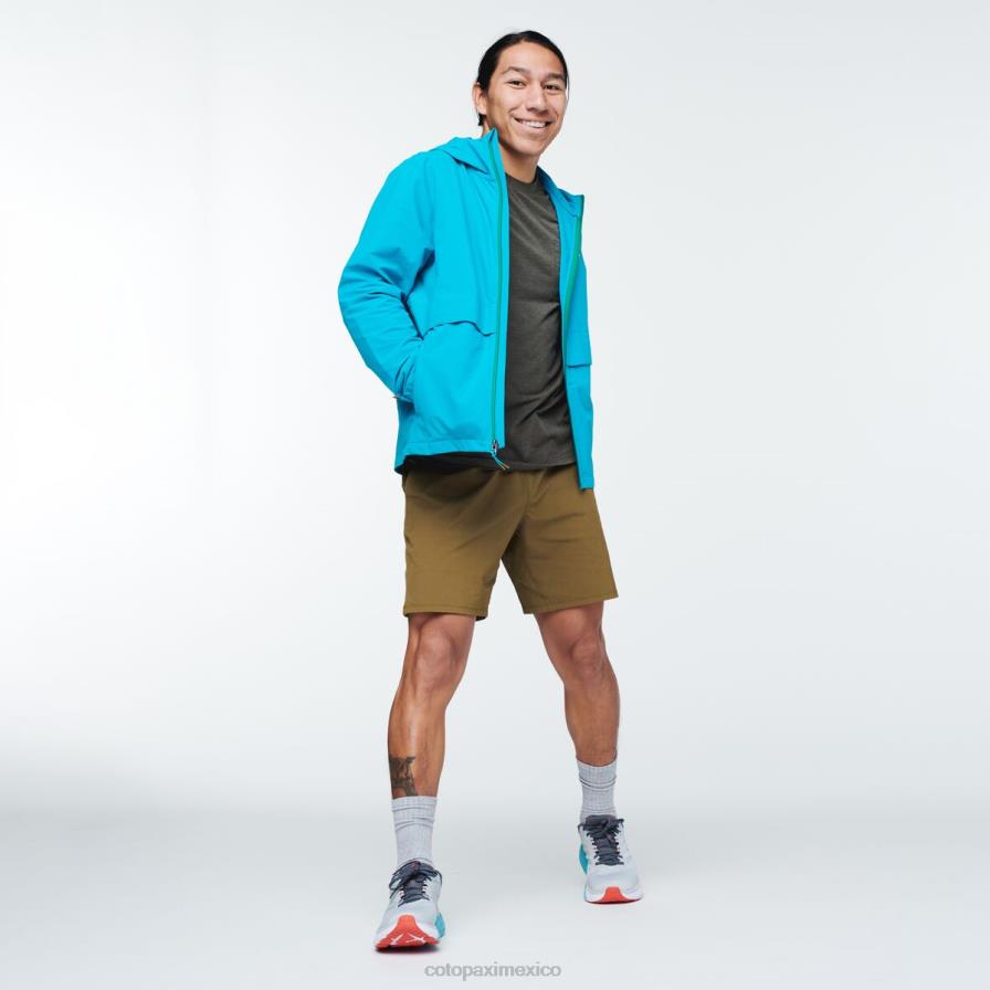 ropa azul mineral hombres T2L0H101 Cotopaxi chaqueta de viaje viento