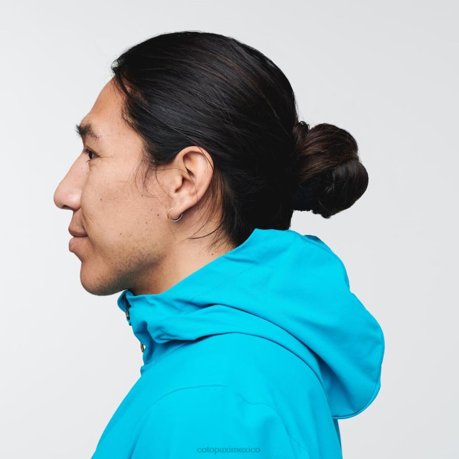 ropa azul mineral hombres T2L0H101 Cotopaxi chaqueta de viaje viento