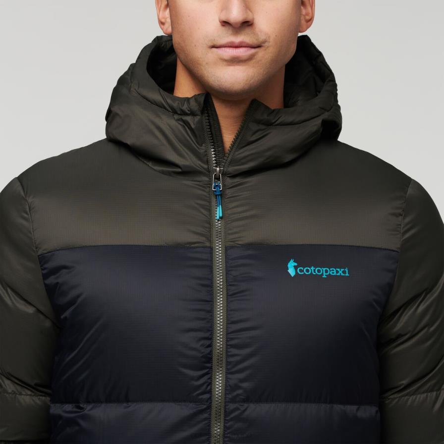 ropa hierro/negro hombres T2L0H93 Cotopaxi chaqueta solazo de plumas con capucha