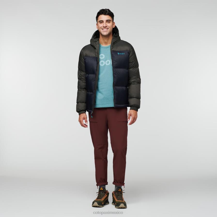 ropa hierro/negro hombres T2L0H93 Cotopaxi chaqueta solazo de plumas con capucha