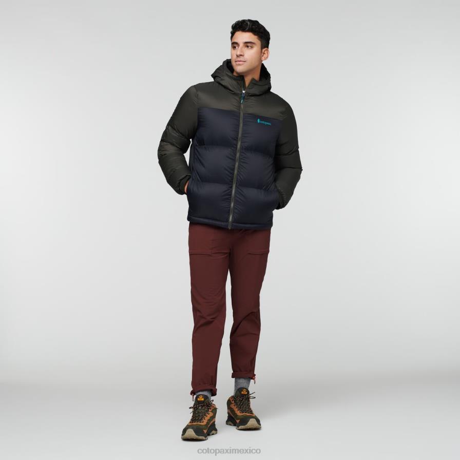ropa hierro/negro hombres T2L0H93 Cotopaxi chaqueta solazo de plumas con capucha