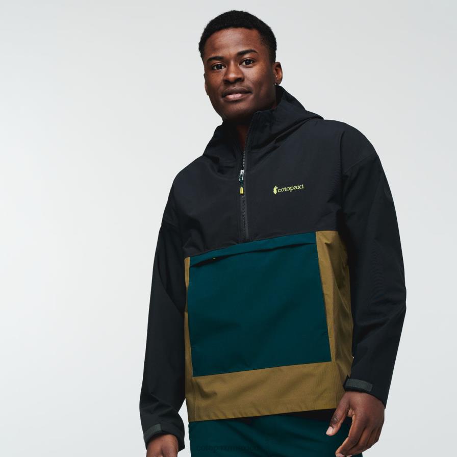 ropa negro hombres T2L0H99 Cotopaxi anorak cielo lluvia