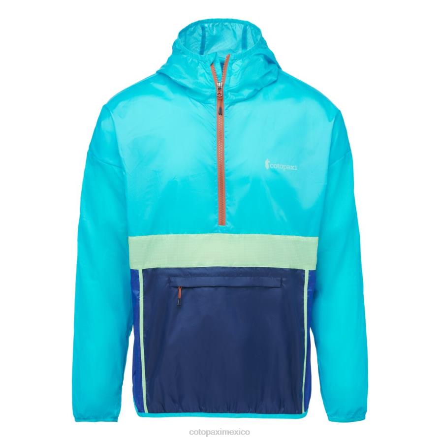 ropa sal marina hombres T2L0H111 Cotopaxi cortavientos teca con media cremallera