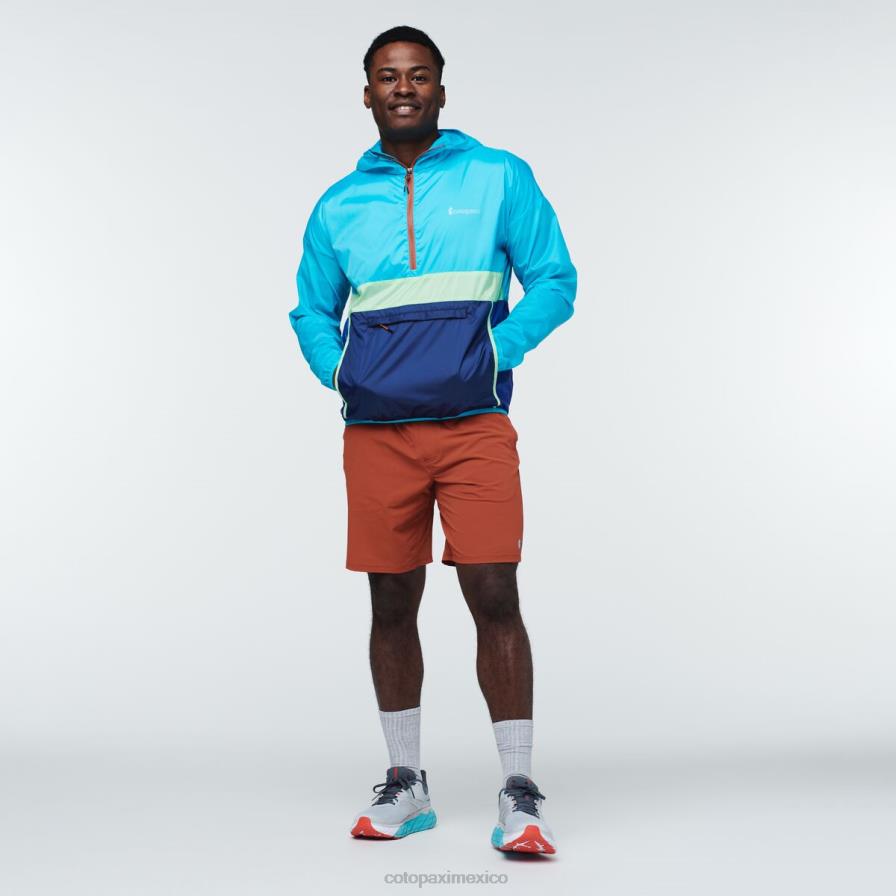 ropa sal marina hombres T2L0H111 Cotopaxi cortavientos teca con media cremallera