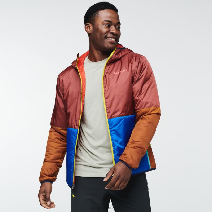 ropa tierras secas hombres T2L0H102 Cotopaxi chaqueta con capucha teca calido