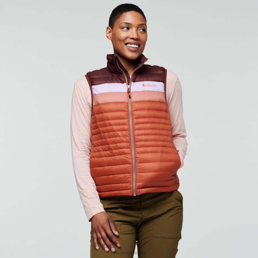 ropa castaña/especia mujer T2L0H46 Cotopaxi chaleco de plumas fuego