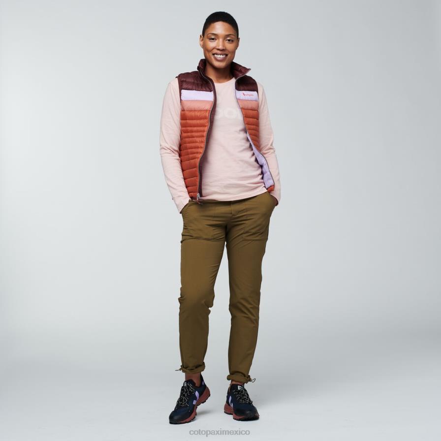 ropa castaña/especia mujer T2L0H46 Cotopaxi chaleco de plumas fuego