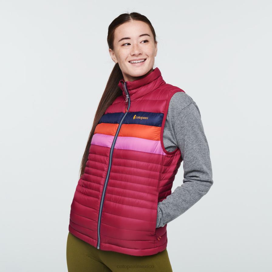 ropa frambuesa mujer T2L0H45 Cotopaxi chaleco de plumas fuego