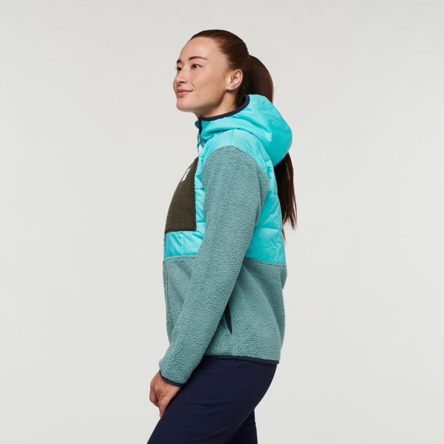 ropa cielo/bluegrass mujer T2L0H29 Cotopaxi chaqueta híbrida tricotada