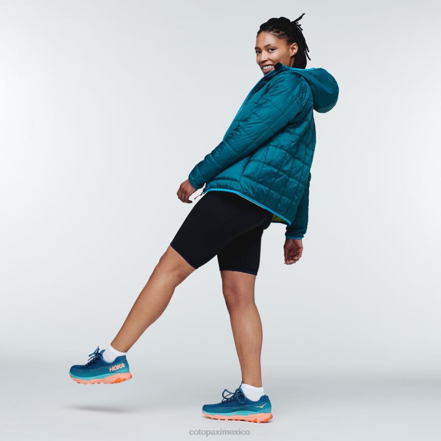 ropa cinta de video mujer T2L0H19 Cotopaxi chaqueta con capucha teca calido