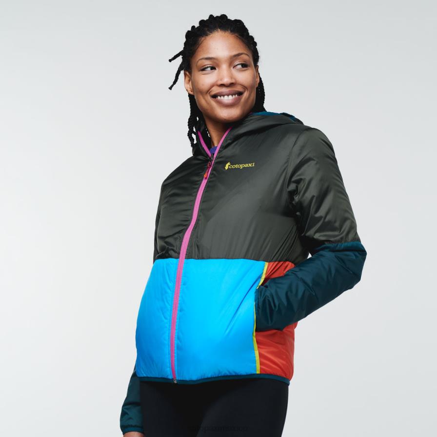 ropa corre corre mujer T2L0H20 Cotopaxi chaqueta con capucha teca calido