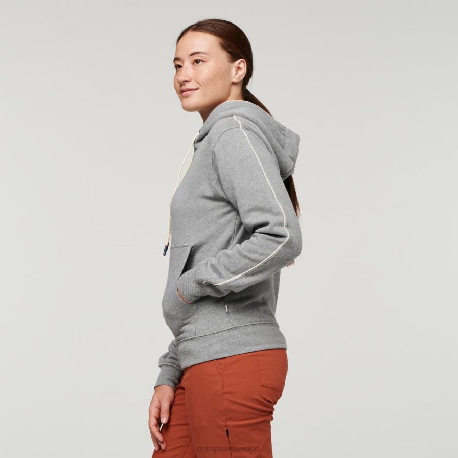 ropa cuero gris mujer T2L0H57 Cotopaxi hacer buena sudadera orgánica con capucha y cremallera completa